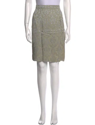 Pre-owned Badgley Mischka Printed Knee-length Skirt In Multi