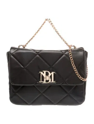 Pre-owned Badgley Mischka Quilted Shoulder Bag W/ Tags In Black