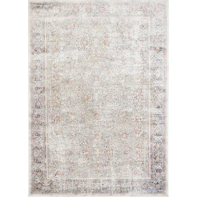 Badgley Mischka Rectangle Oasis Area Rug In Gold;white;ivory;gray