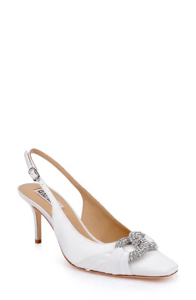 Badgley Mischka Ripley Slingback Pump In White