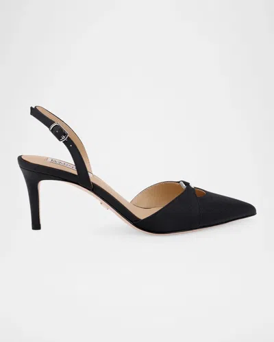 Badgley Mischka Roger 63mm Satin Pumps In Black