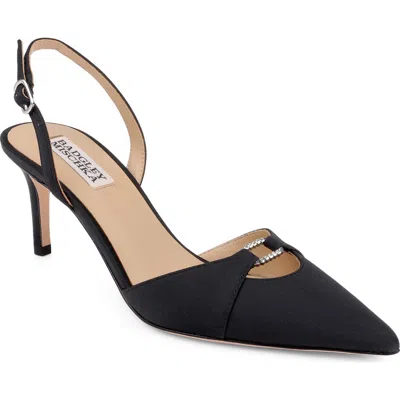 Badgley Mischka Roger Slingback Pointed Toe Pump In Black