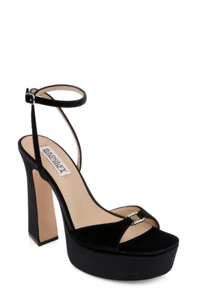 Badgley Mischka Romina Ankle Strap Platform Sandal In Black