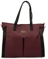 BADGLEY MISCHKA ROSE FAUX LEATHER TOTE WEEKENDER CARRY-ON