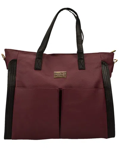 Badgley Mischka Rose Travel Weekender Tote In Red