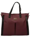 Badgley Mischka Rose Travel Weekender Tote In Red