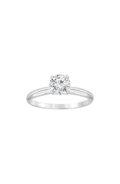 Badgley Mischka Round Cut Lab Created Diamond Engagement Ring In White Gold
