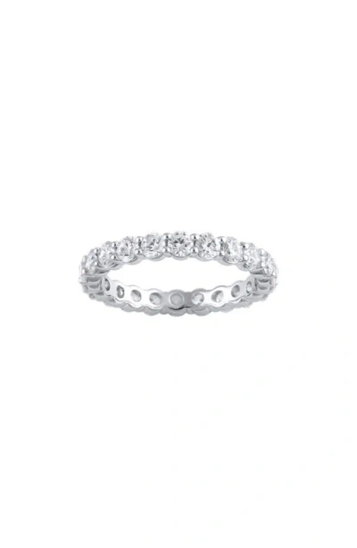 Badgley Mischka Round Cut Lab Created Diamond Infinity Ring In White Gold