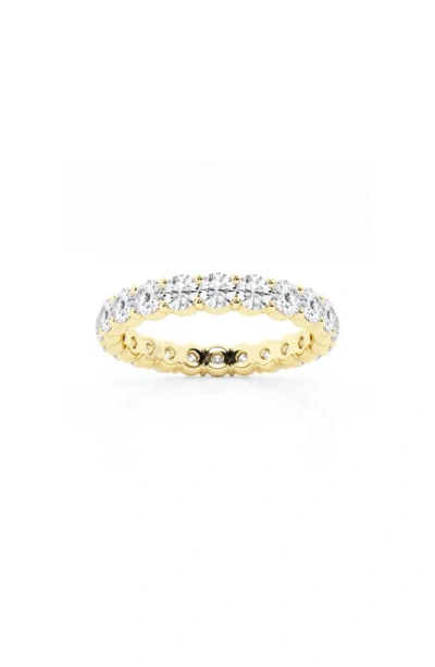 Badgley Mischka Round Cut Lab Created Diamond Infinity Ring In Yellow Gold