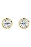 Badgley Mischka Round Cut Lab Created Diamond Stud Earrings In Gold