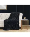 Badgley Mischka Ruched Throw In Black