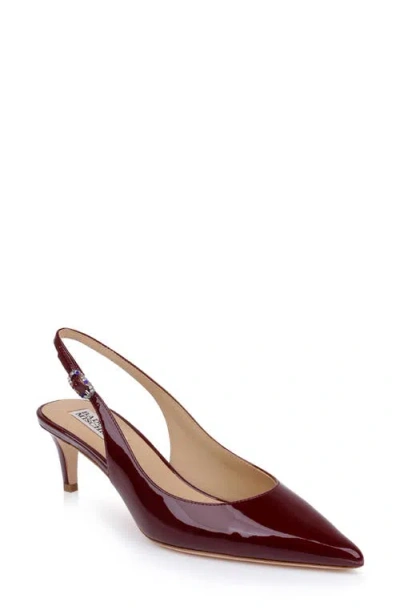 Badgley Mischka Ruthie Ii Pointed Toe Slingback Pump In Burgundy