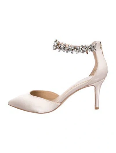 Pre-owned Badgley Mischka Satin D'orsay Pumps