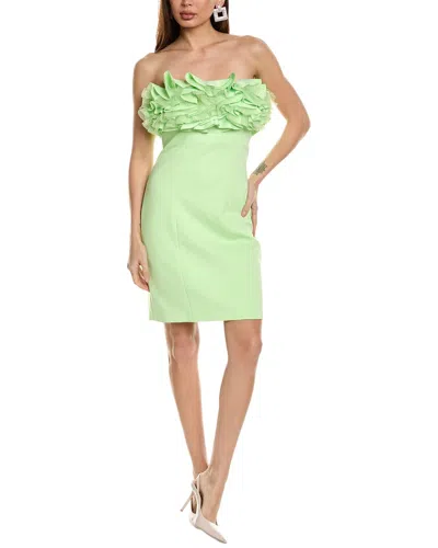 Badgley Mischka Scuba Dress In Green