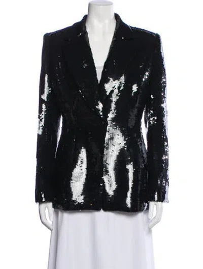 Pre-owned Badgley Mischka Silk Evening Jacket In Black