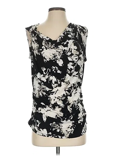 Pre-owned Badgley Mischka Sleeveless Blouse In Black