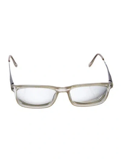 Pre-owned Badgley Mischka Square Eyeglasses In Grey