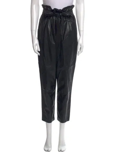 Pre-owned Badgley Mischka Straight Leg Pants In Black