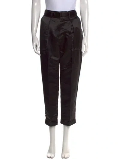 Pre-owned Badgley Mischka Straight Leg Pants In Black