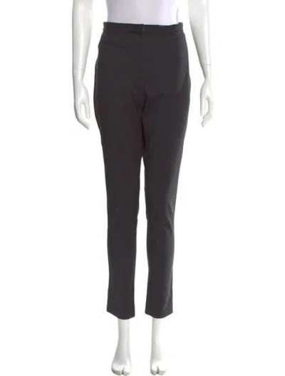 Pre-owned Badgley Mischka Straight Leg Pants In Gray