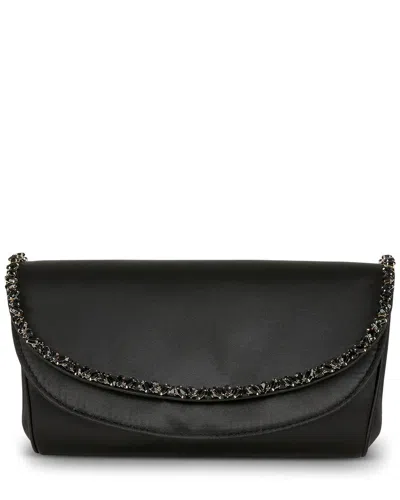 Badgley Mischka Talia Satin Clutch In Purple