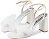 Badgley Mischka Tess Ankle Strap Sandal In White