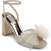 Badgley Mischka Tess Womens Dressy Leather Heels In Multi