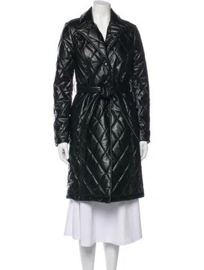 Pre-owned Badgley Mischka Trench Coat In Black