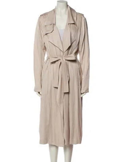 Pre-owned Badgley Mischka Trench Coat In Neutral