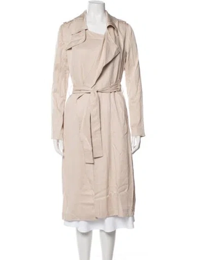 Pre-owned Badgley Mischka Trench Coat In Neutral
