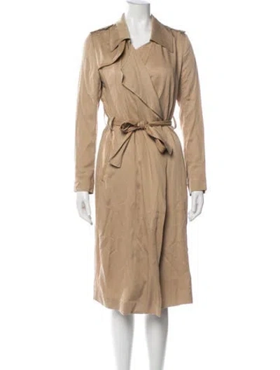 Pre-owned Badgley Mischka Trench Coat In Neutrals