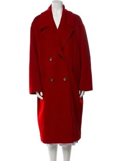 Pre-owned Badgley Mischka Trench Coat In Red