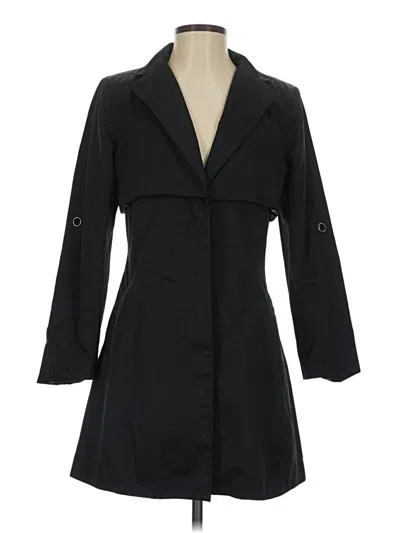 Pre-owned Badgley Mischka Trenchcoat In Black