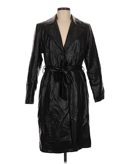 Pre-owned Badgley Mischka Trenchcoat In Black