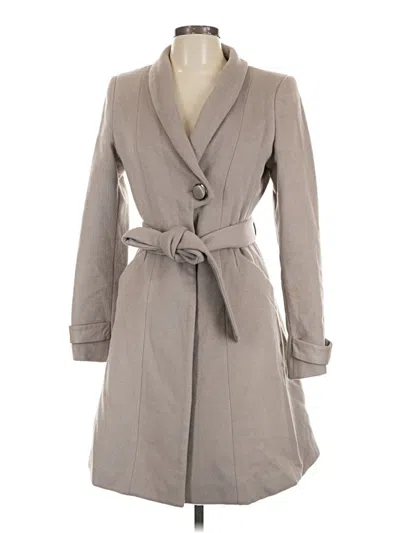 Pre-owned Badgley Mischka Trenchcoat In Gray