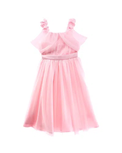 Badgley Mischka Kids' Tulle Dress In Pink