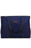 Badgley Mischka Uncomplicated Nylon Weekender Travel Tote Bag In Blue