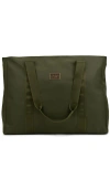 Badgley Mischka Uncomplicated Nylon Weekender Travel Tote Bag In Green