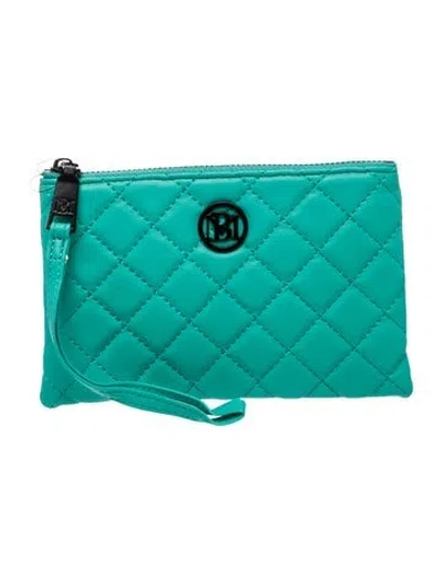 Pre-owned Badgley Mischka Vegan Leather Clutch W/ Tags In Multi