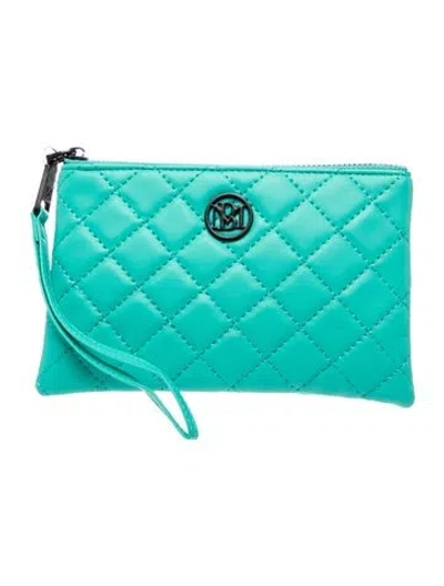 Pre-owned Badgley Mischka Vegan Leather Clutch W/ Tags In Multi