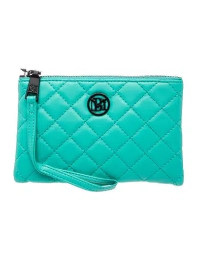 Pre-owned Badgley Mischka Vegan Leather Clutch W/ Tags In Multi