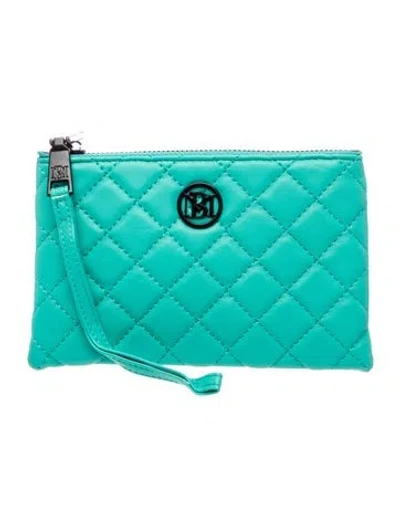 Pre-owned Badgley Mischka Vegan Leather Clutch W/ Tags In Multi