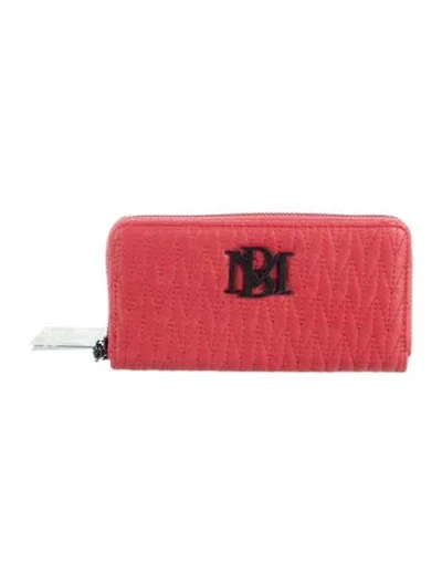 Pre-owned Badgley Mischka Vegan Leather Continental Wallet In Multi