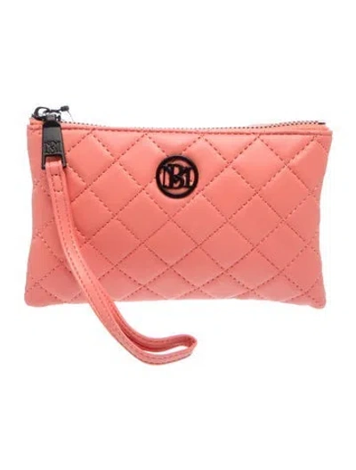 Pre-owned Badgley Mischka Vegan Leather Crossbody Bag In Orange