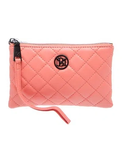 Pre-owned Badgley Mischka Vegan Leather Crossbody Bag In Orange