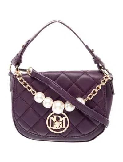 Pre-owned Badgley Mischka Vegan Leather Hobo W/ Tags In Purple