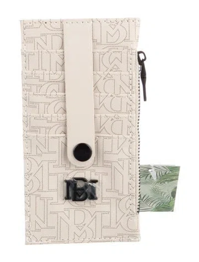 Pre-owned Badgley Mischka Vegan Leather Printed Wallet W/ Tags In Neutral