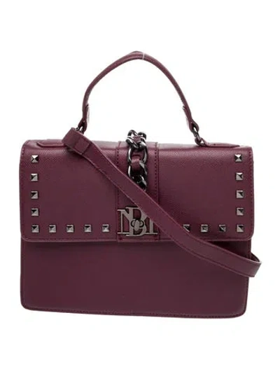 Pre-owned Badgley Mischka Vegan Leather Studio In Purple