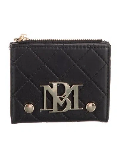 Pre-owned Badgley Mischka Vegan Leather Wallet W/ Tags In Black