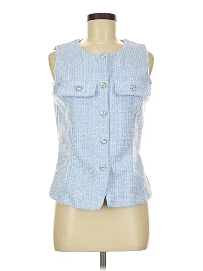 Pre-owned Badgley Mischka Vest In Blue